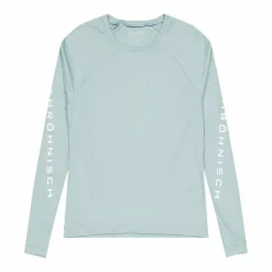 Active Logo Long Sleeve Silver Blue