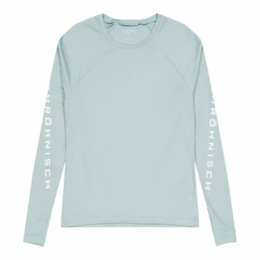 Active Logo Long Sleeve Silver Blue