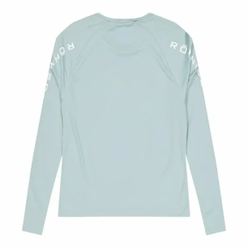 Active Logo Long Sleeve Silver Blue
