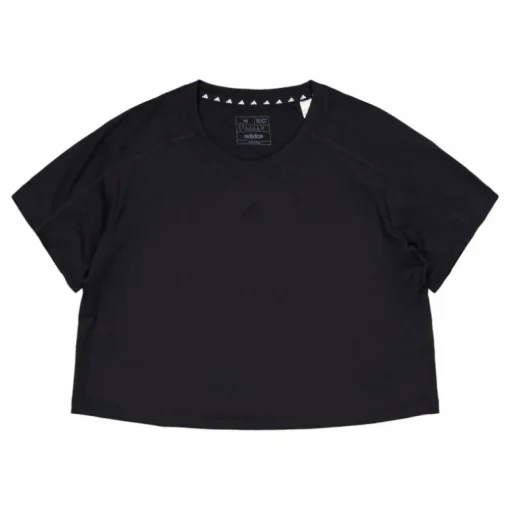 AEROREADY Train Essentials 3 Bar Logo Crop T-Shirt Black