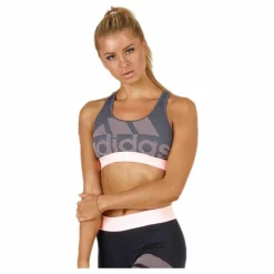 Alphaskin Logo Bra Pink/Grey