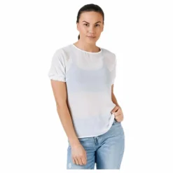 Amalie Ss Smock Top White