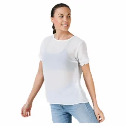 Amalie Ss Smock Top White