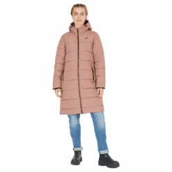 Amaretto W Long Puffer Jacket Cognac