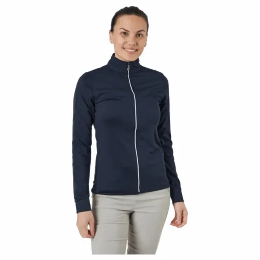 Anna Ls Full Zip Navy