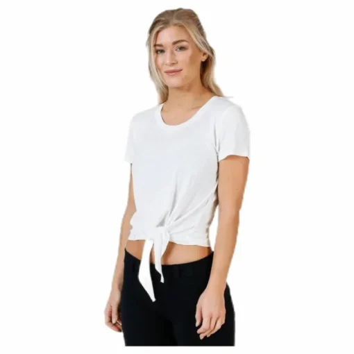 Arli S/S Knot Top White