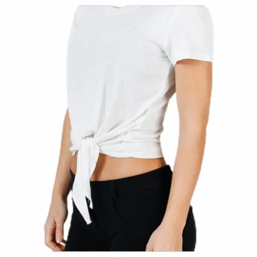 Arli S/S Knot Top White