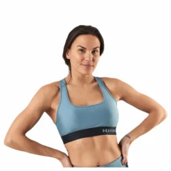 Armour Mid Crossback Bra Blue