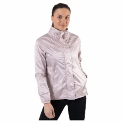 Athlete Recovery Woven Iridescent Jacket Pink