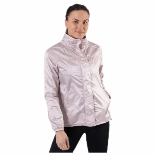 Athlete Recovery Woven Iridescent Jacket Pink