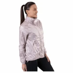 Athlete Recovery Woven Iridescent Jacket Pink