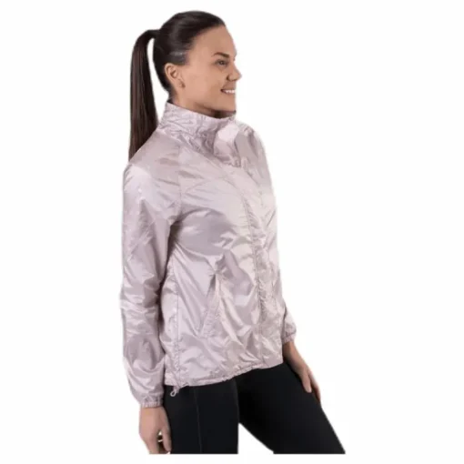 Athlete Recovery Woven Iridescent Jacket Pink