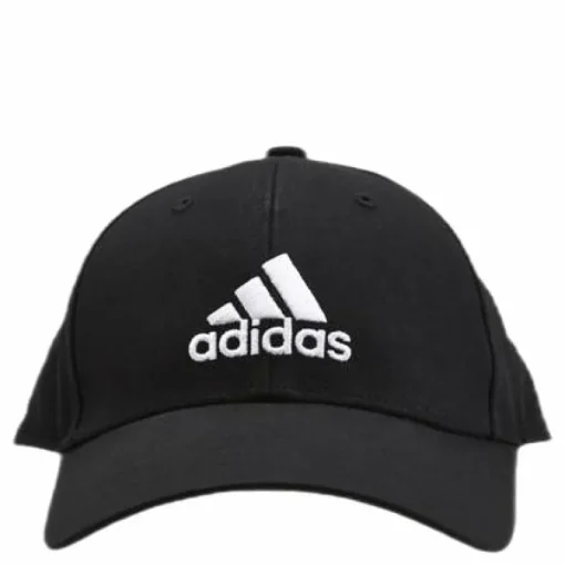 Baseball Cap Cotton Twill Black / Black / White