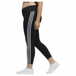 Believe This 2.0 3 Stripe 7/8 Tight Plus Size Black / White