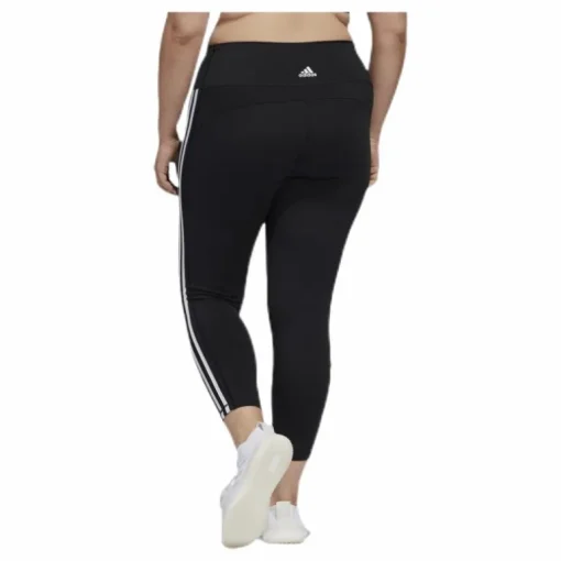 Believe This 2.0 3 Stripe 7/8 Tight Plus Size Black / White