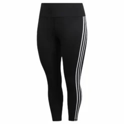 Believe This 2.0 3 Stripe 7/8 Tight Plus Size Black / White