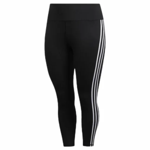 Believe This 2.0 3 Stripe 7/8 Tight Plus Size Black / White