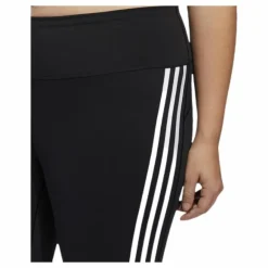 Believe This 2.0 3 Stripe 7/8 Tight Plus Size Black / White