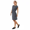 Bellevue Dress Blue/White
