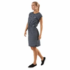 Bellevue Dress Blue/White
