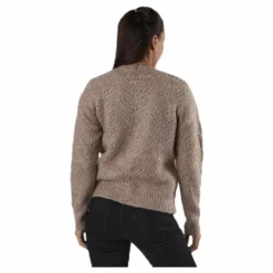 Bibi Ls Knit Cardigan Beige