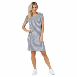 Billo Ss Dress Blue/White