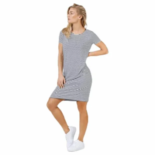 Billo Ss Dress Blue/White