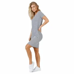 Billo Ss Dress Blue/White