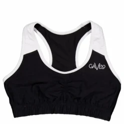 Black & White Swirl Sports Bra Black/white