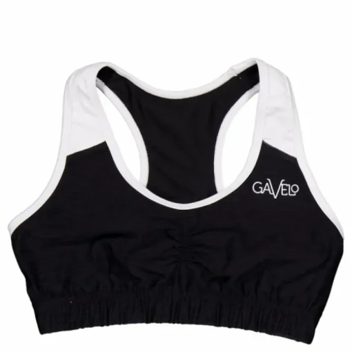 Black & White Swirl Sports Bra Black/white