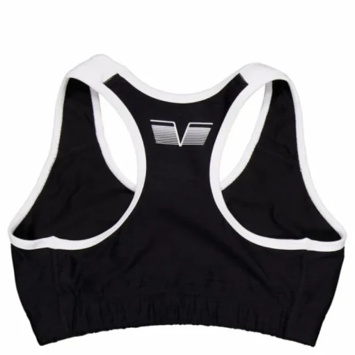 Black & White Swirl Sports Bra Black/white