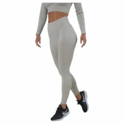 Bonnie Ribbed Tights Beige