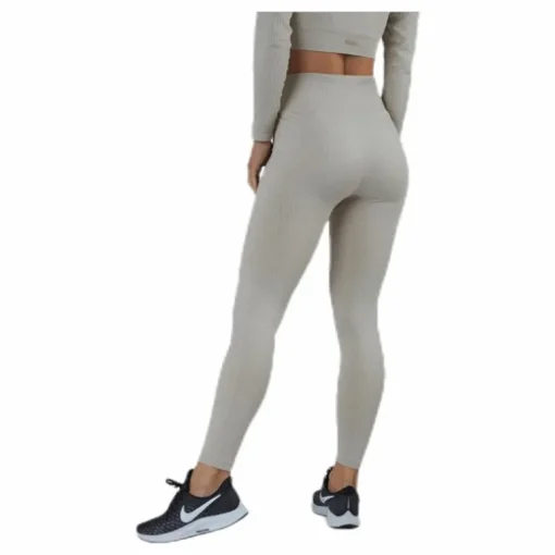 Bonnie Ribbed Tights Beige