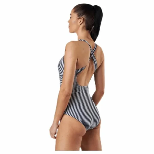 Brighton Swimsuit w Racerback Blue/White
