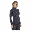 Butterfly Half-Zip Shirt Blue