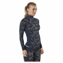 Butterfly Half-Zip Shirt Blue