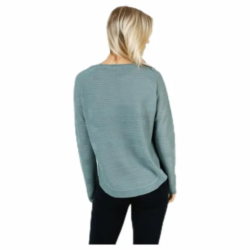Caviar Long Sleeve Pullover Knit Chinois Green
