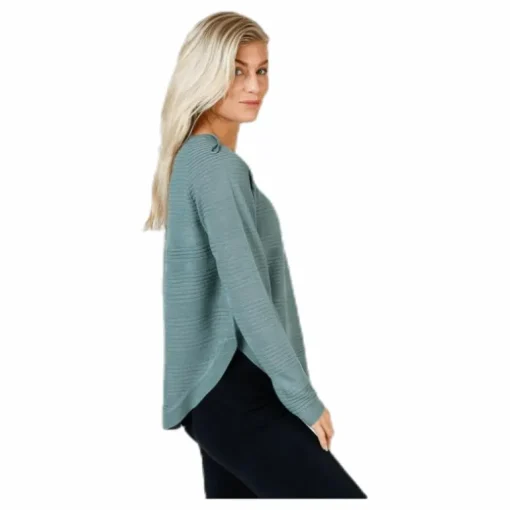 Caviar Long Sleeve Pullover Knit Chinois Green