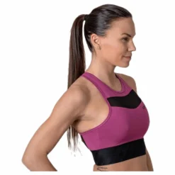 Charge Cropped Mesh Singlet Purple