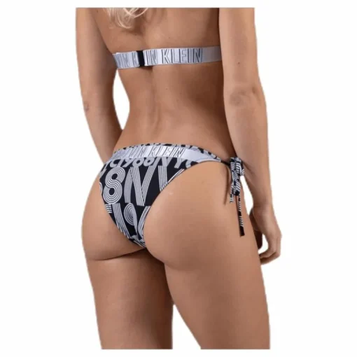 Cheeky String Side Tie Bikini-Pr Black