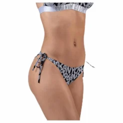 Cheeky String Side Tie Bikini-Pr Black