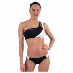Ck Blocking One Shoulder Bandeau Black