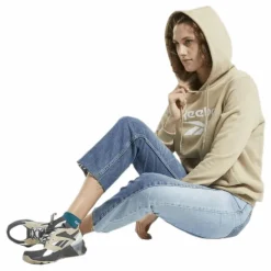 Cl F Big Logo Hoodie Ft Beige