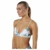 Coastal Palms Longline Triangle White/Green