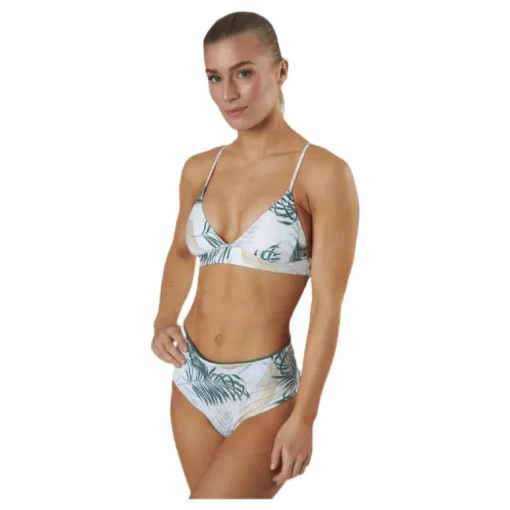 Coastal Palms Longline Triangle White/Green