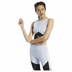 Colorblock Crop Top Grey