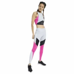 Colorblock Crop Top Grey