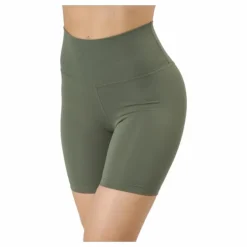 Core Biker Shorts Washed Green