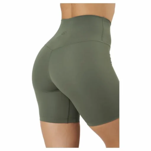 Core Biker Shorts Washed Green