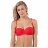 Core Solid Structured Bandeau Red